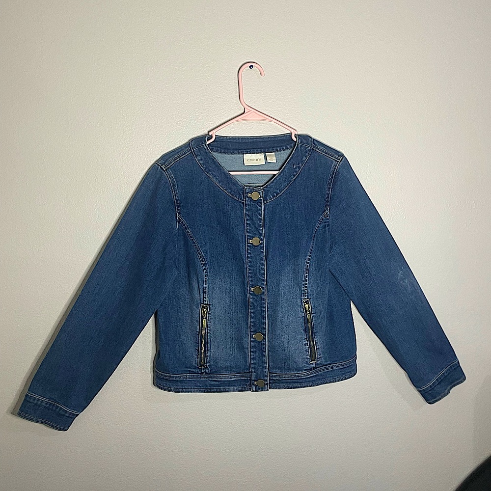 Size 1 denim Chico’s jacket
